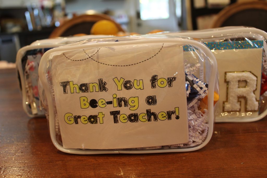 Individualized thank you teacher card DIY teacher gift ideas with thank you cards