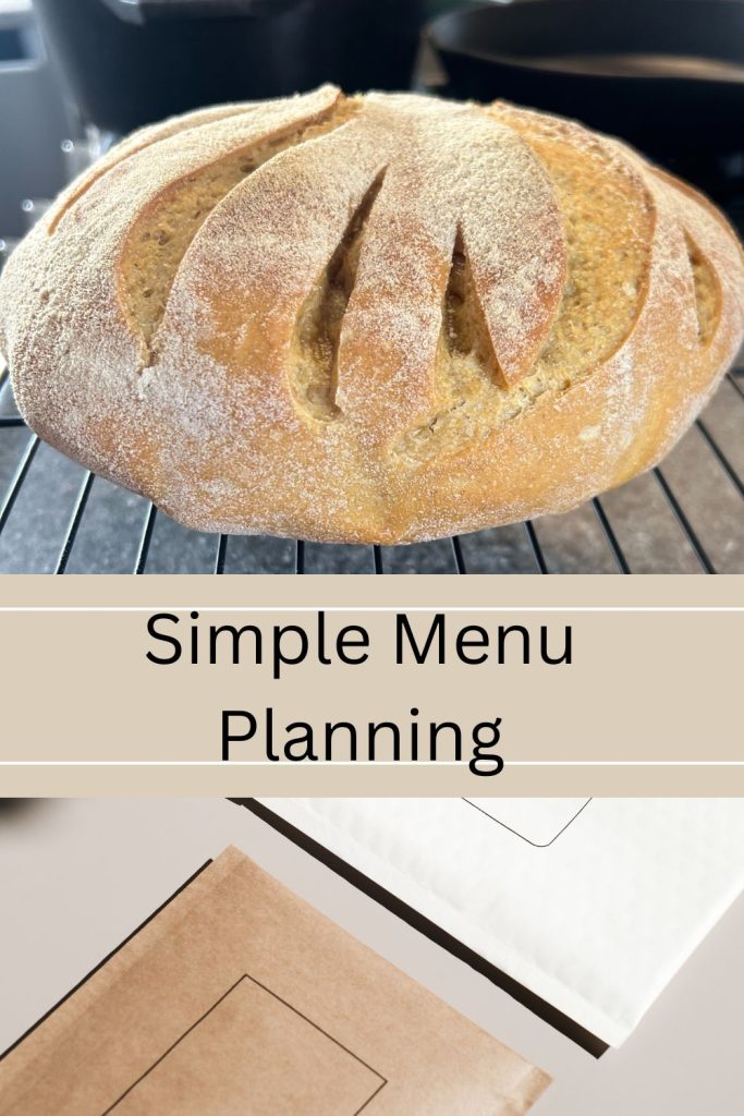 menu planning pin image Simple Menu Planning