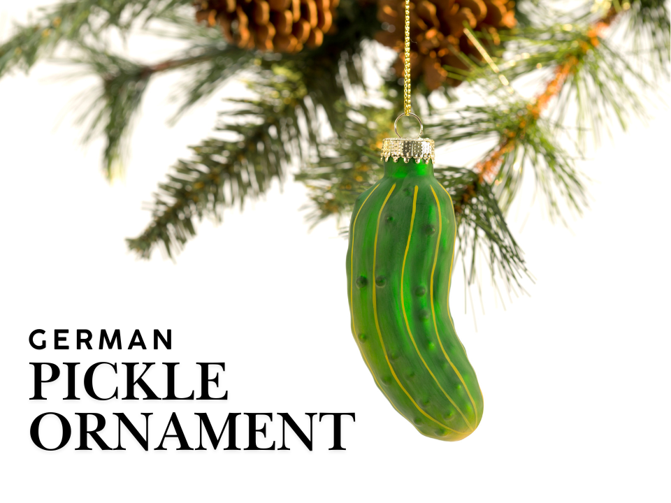German pickle ornament tradition